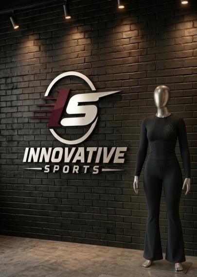 Ladies Black Long Sleeve Activewear Set
