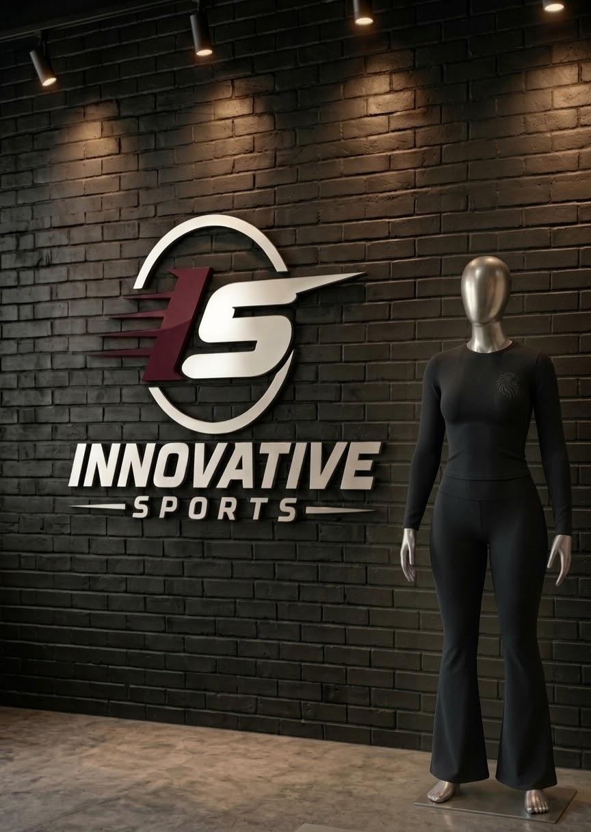 Ladies Black Long Sleeve Activewear Set
